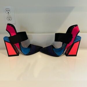 Kat Maconie - Stylish Black, Blue, Orange and Pink Heels